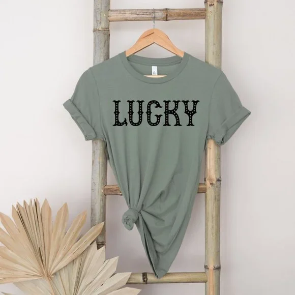 St. Patrick's Day Lucky Shirt short sleeve tee - Picture 1 of 3